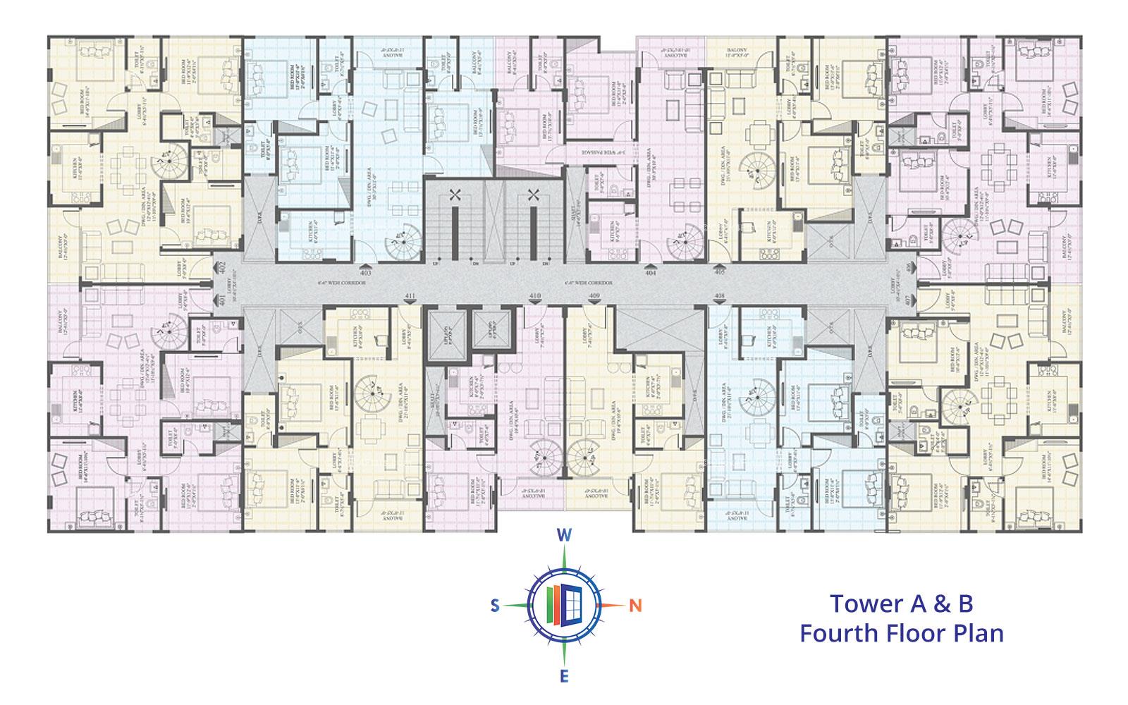 Ecoscape Fourth Floor Plan