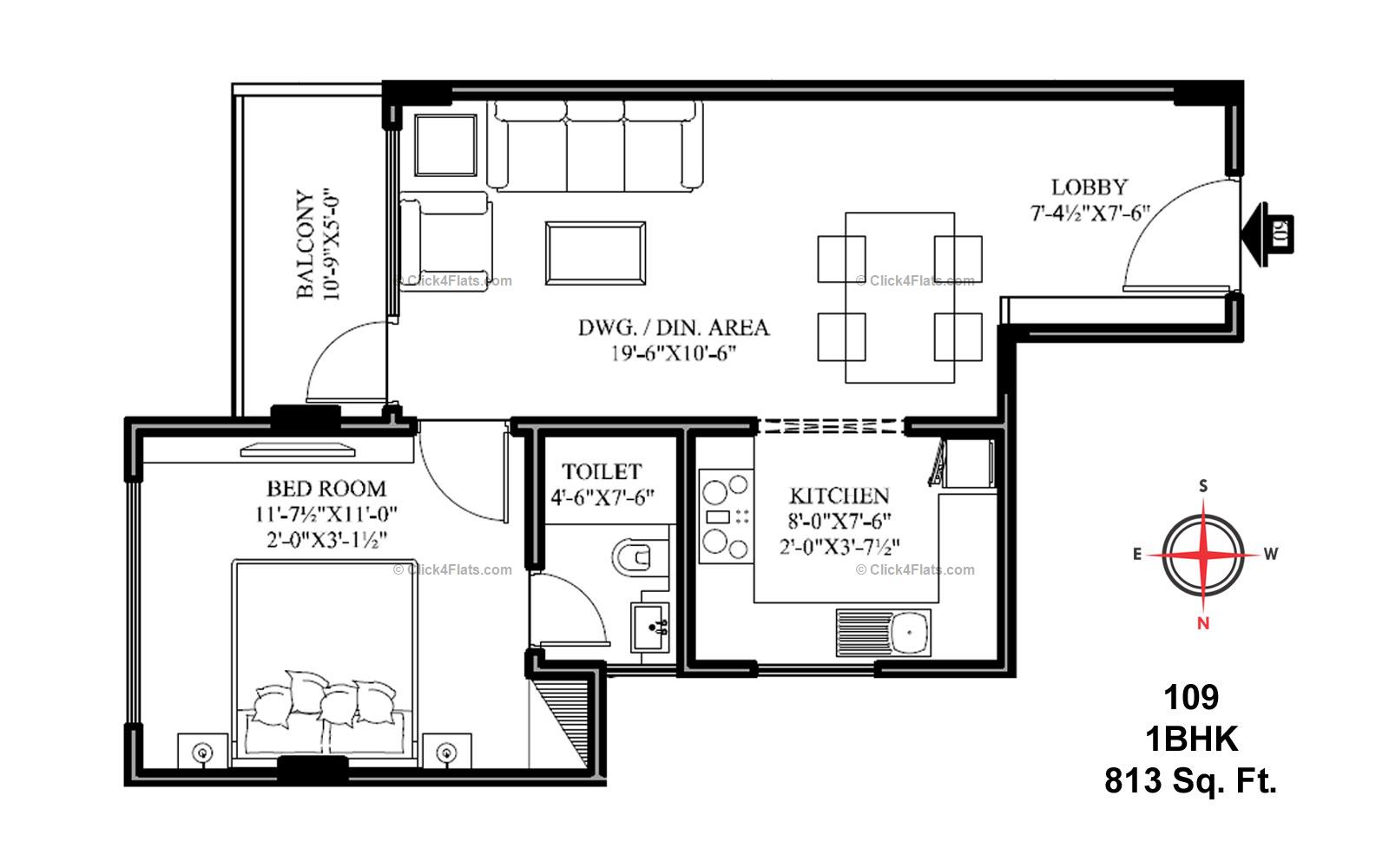 Ecoscape 1 BHK 