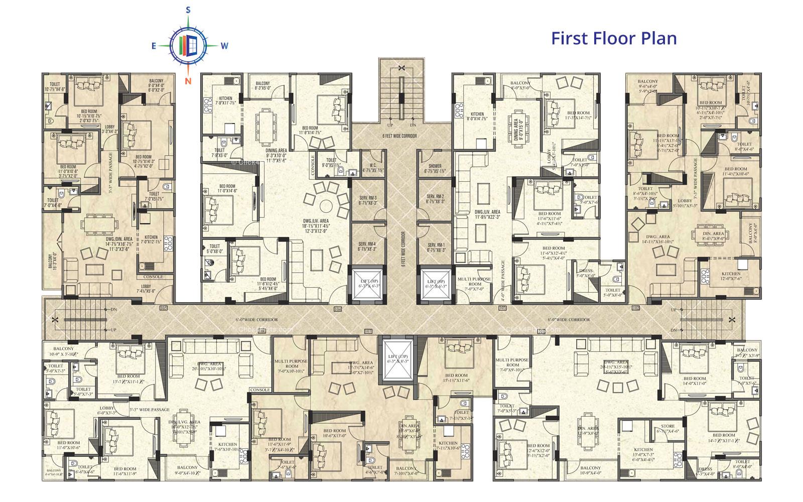 Indus First Floor Plan