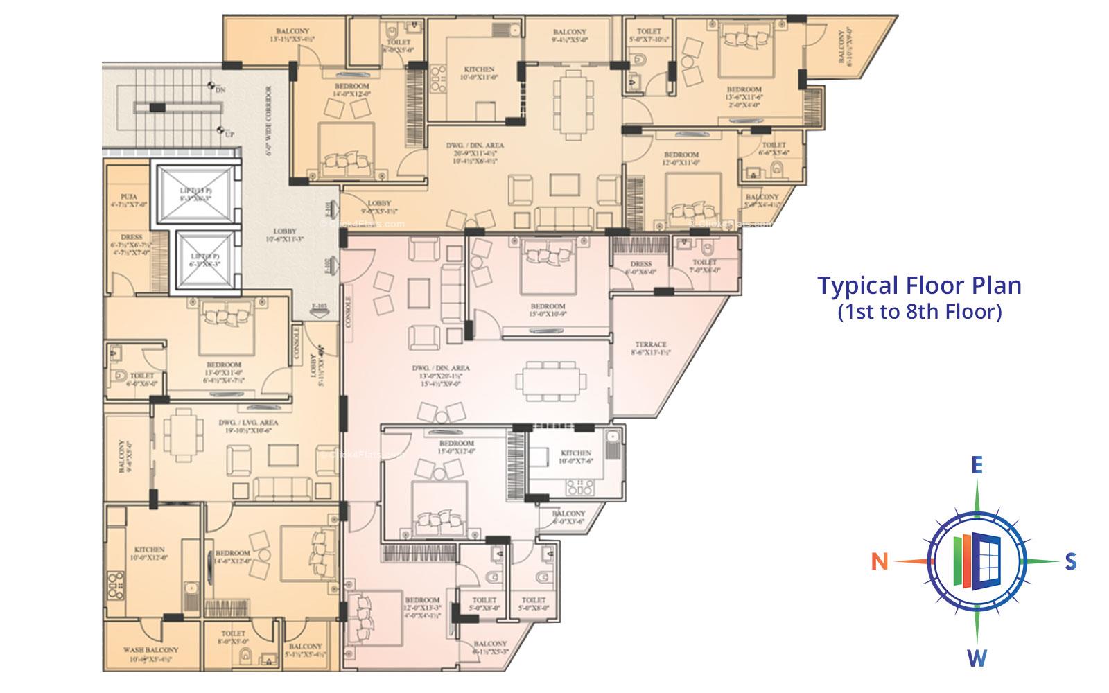 Marbella Typical Floor Plan