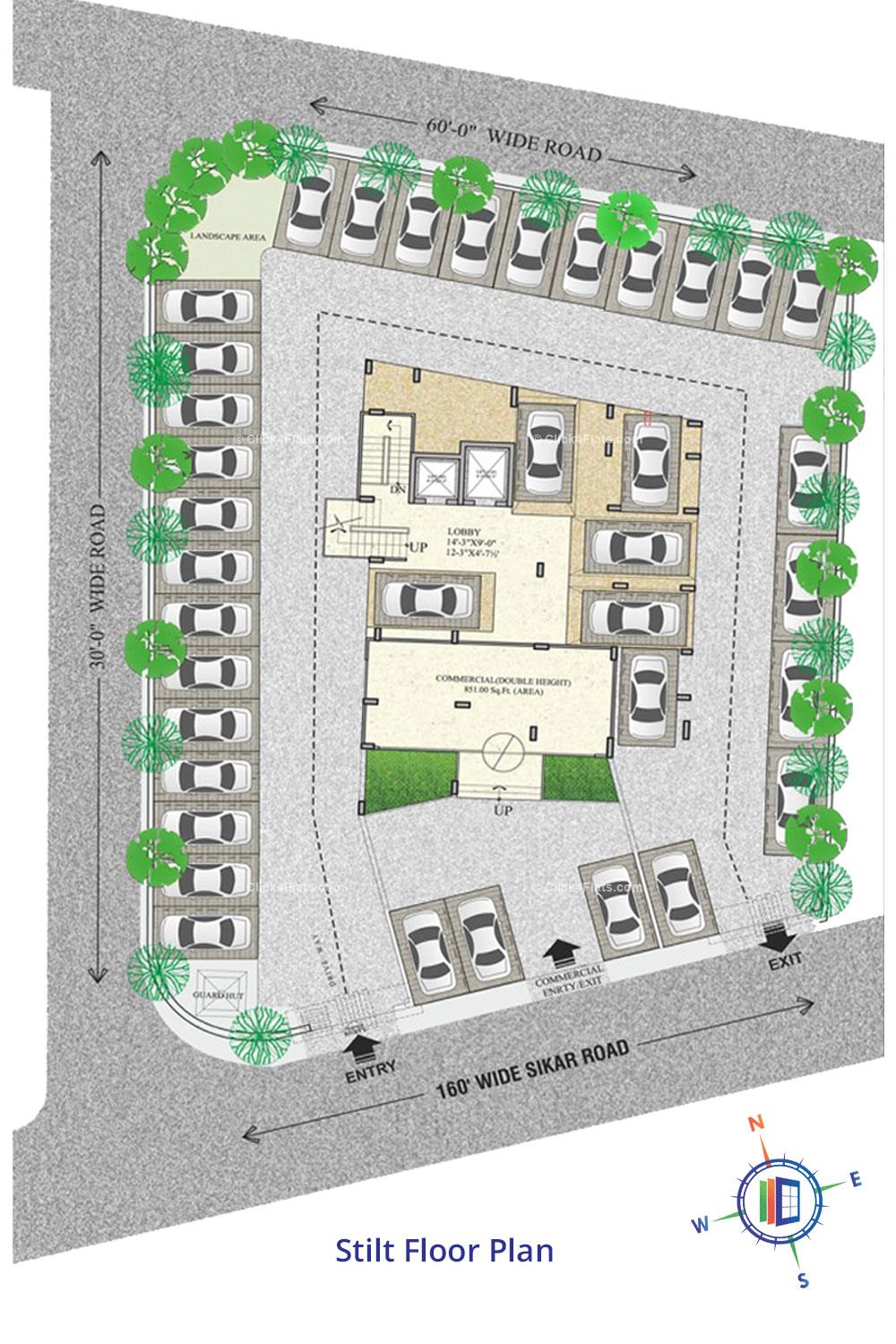 UDB Skyway 1 Stilt Floor Plan