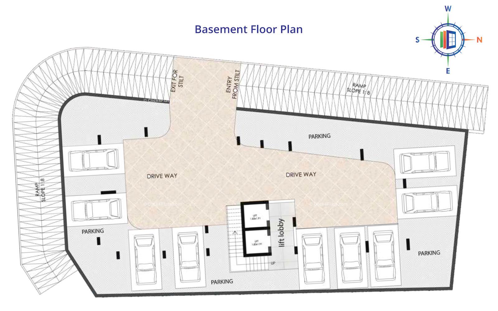 Upasanas Ummed Casablanca Basement Floor Plan