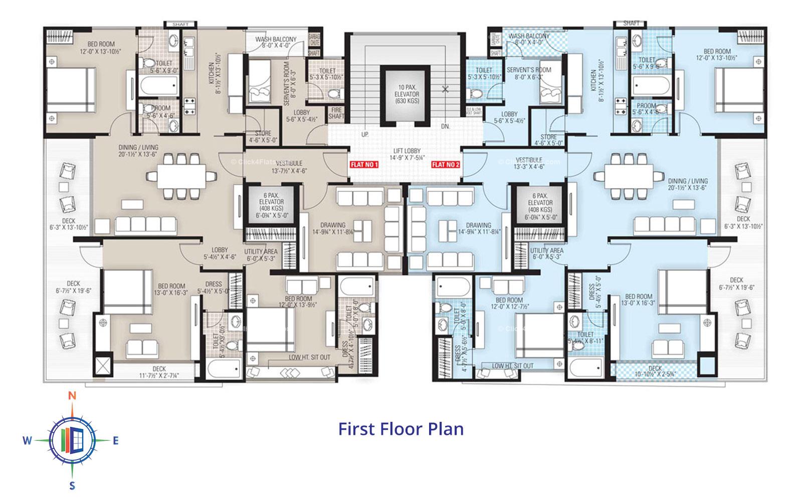 Anukampa Atlantis First Floor Plan