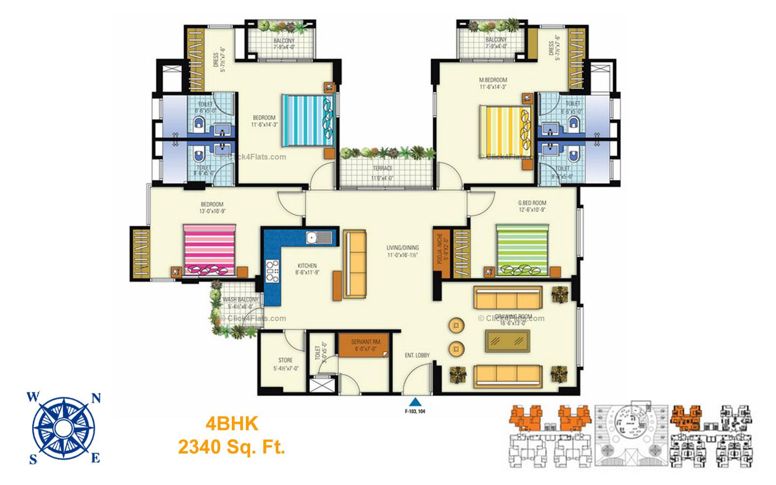 Manglam Aroma 4 BHK 