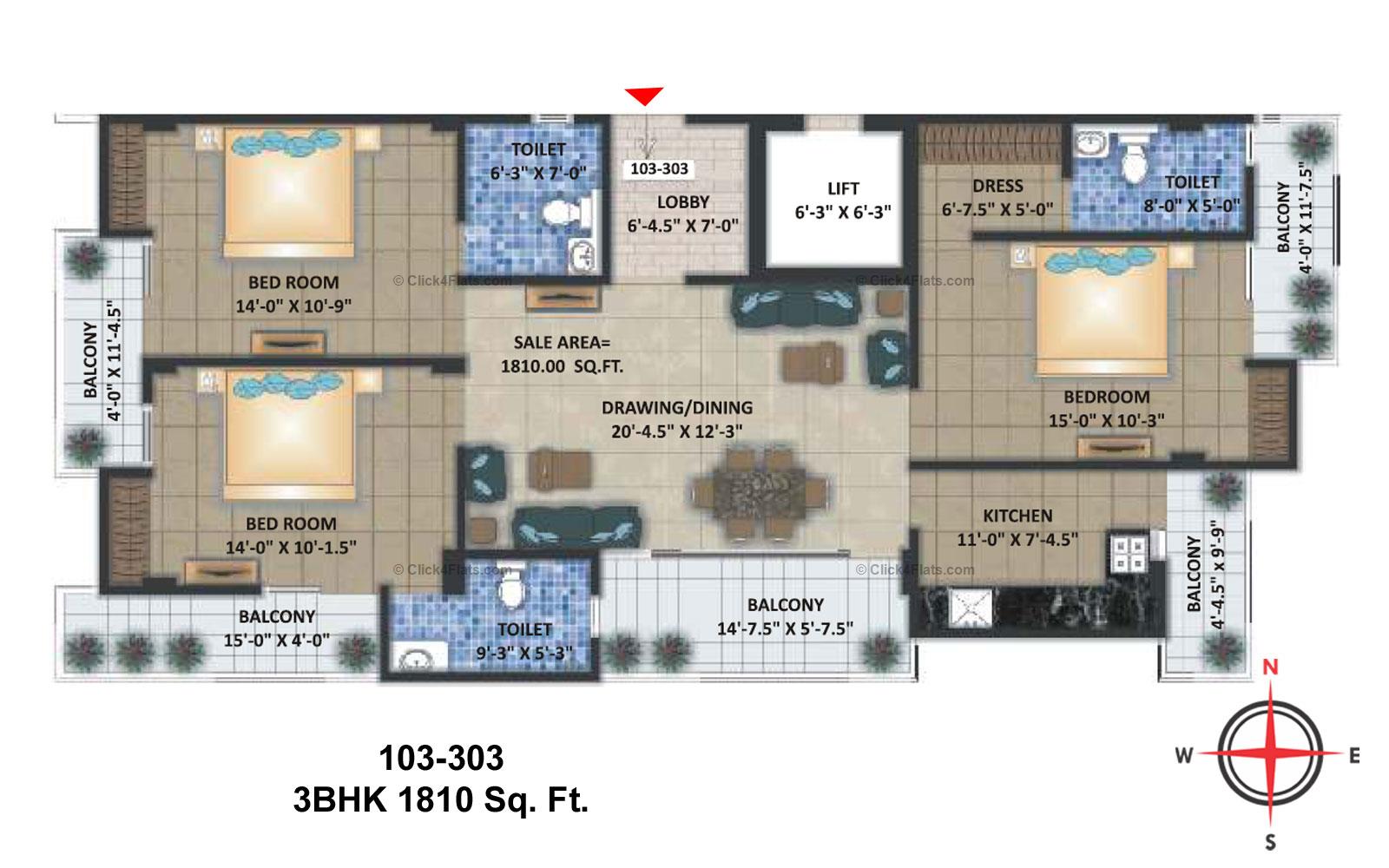 Shree Om Bhagwati 3 BHK 