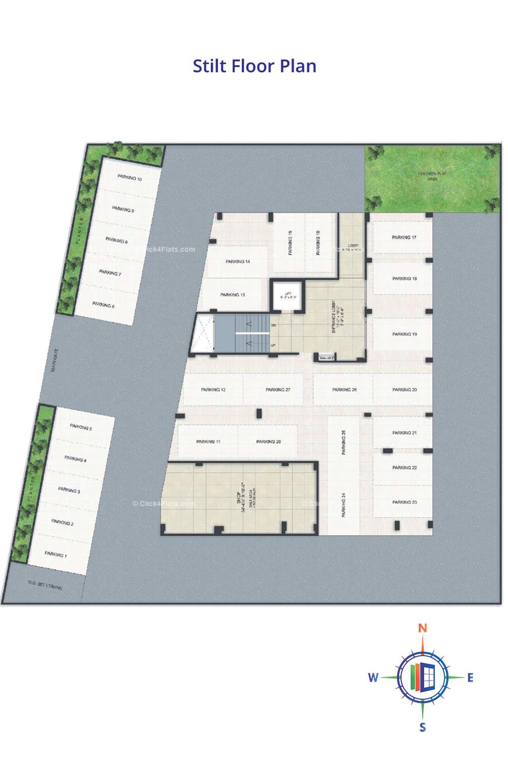 Shree Om Bhagwati Stilt Floor Plan