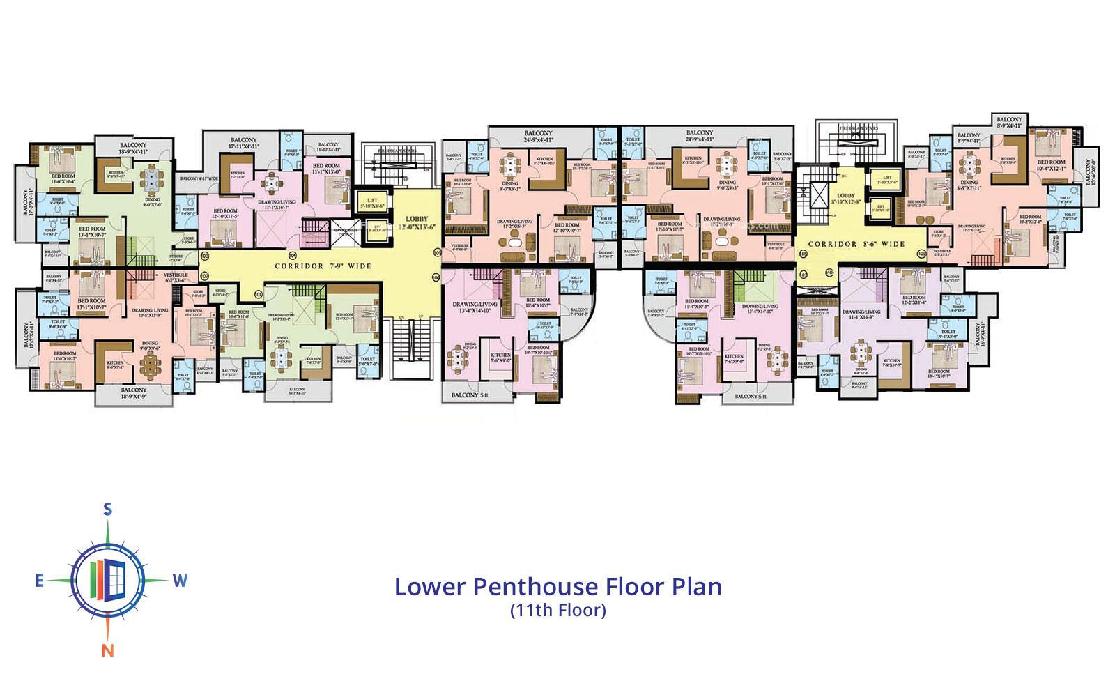 Star Valley Lower Penthouse Floor Plan