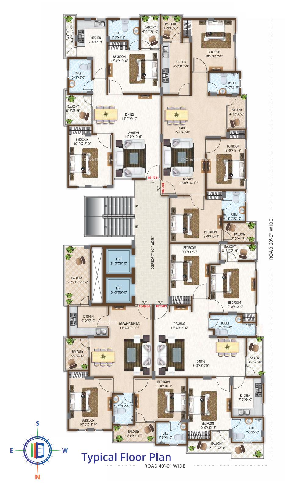 Festiva Typical Floor Plan