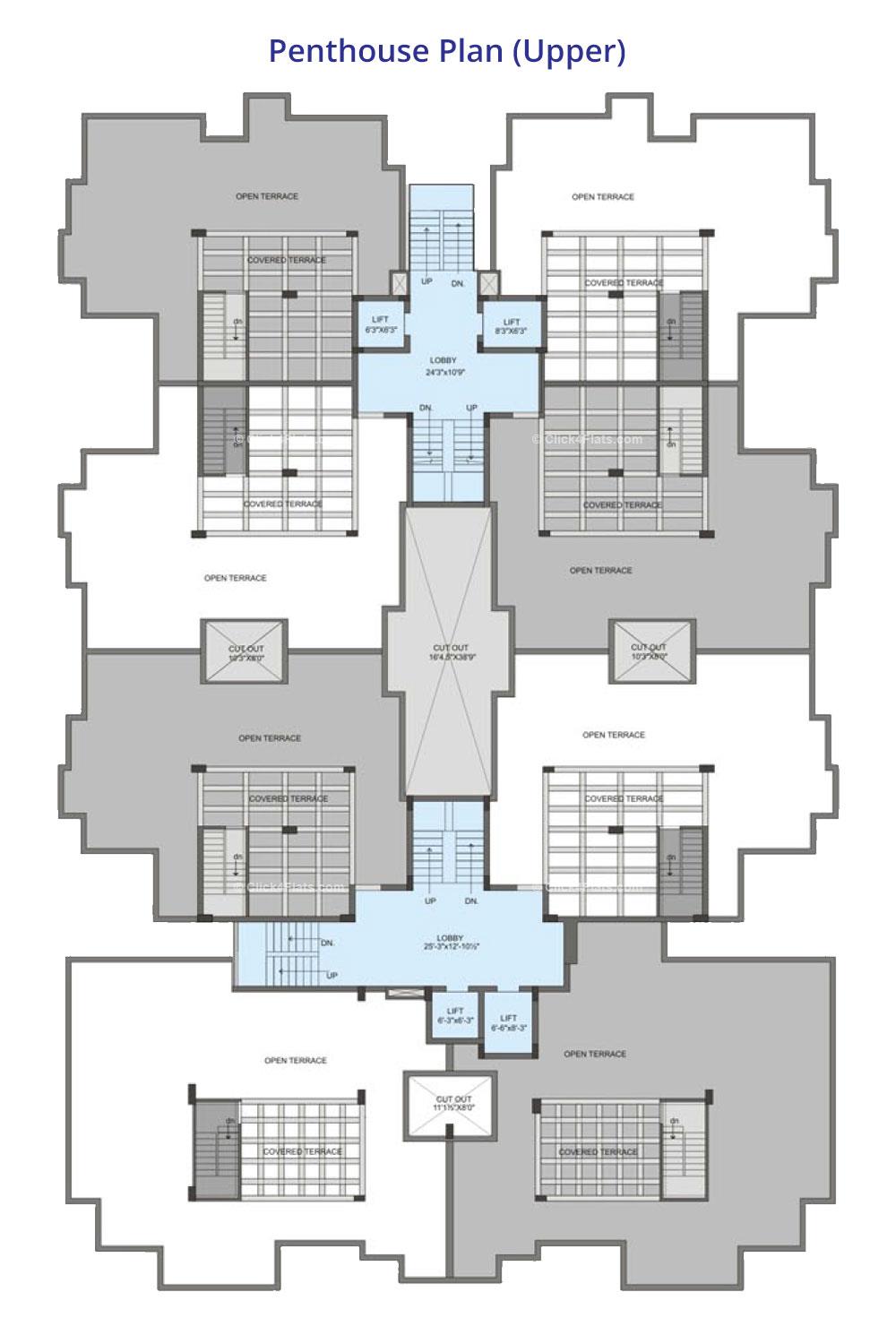 Atelier Penthouse Plan (Upper)