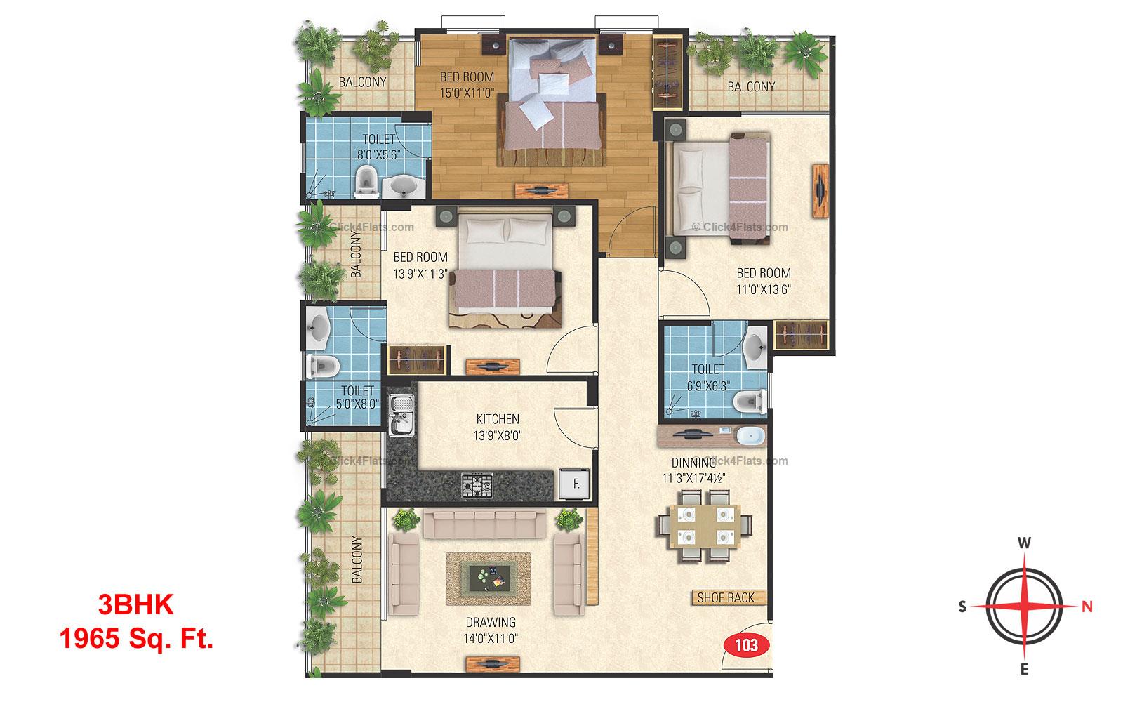 Misty Meadows 3 BHK 