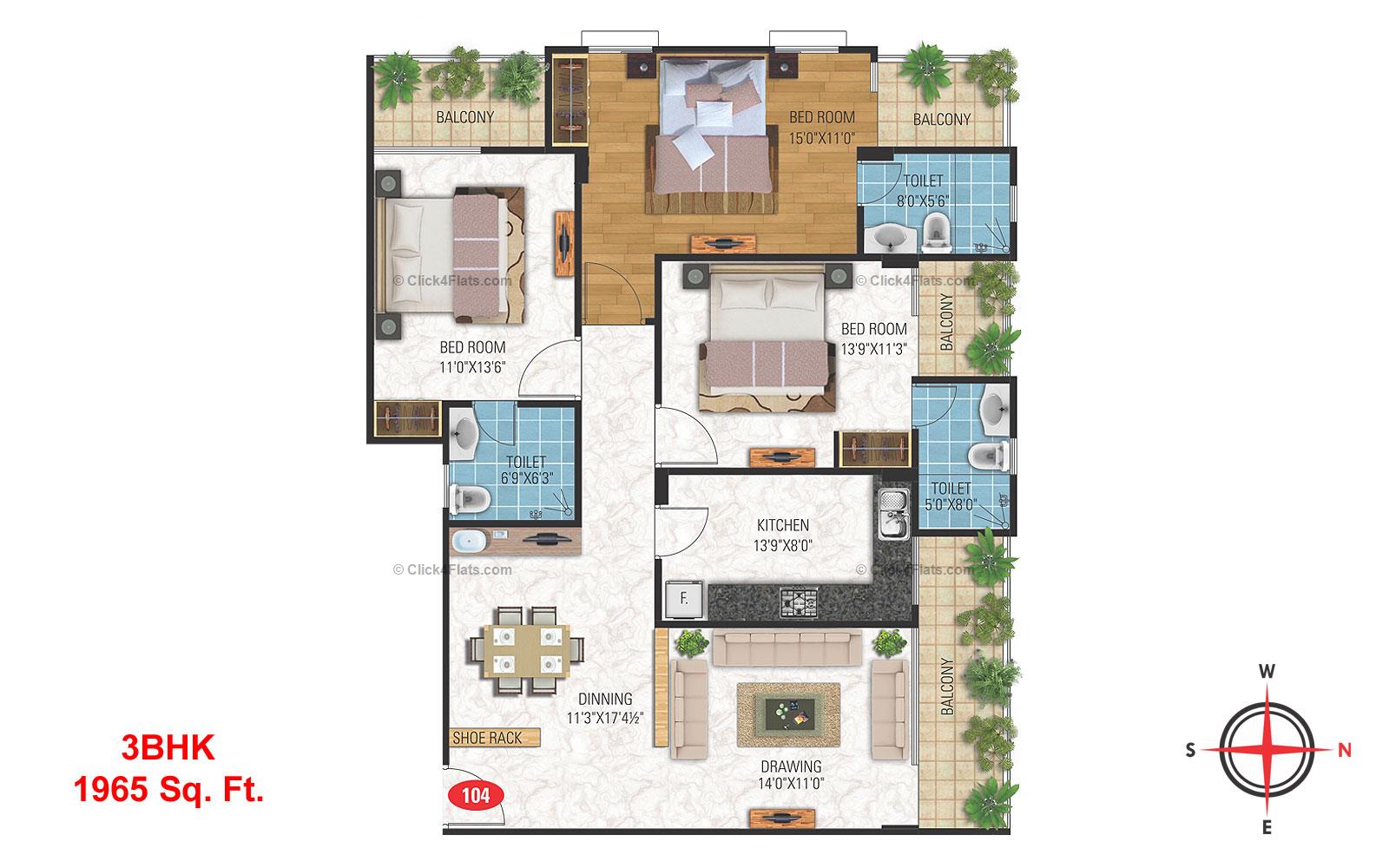 Misty Meadows 3 BHK 