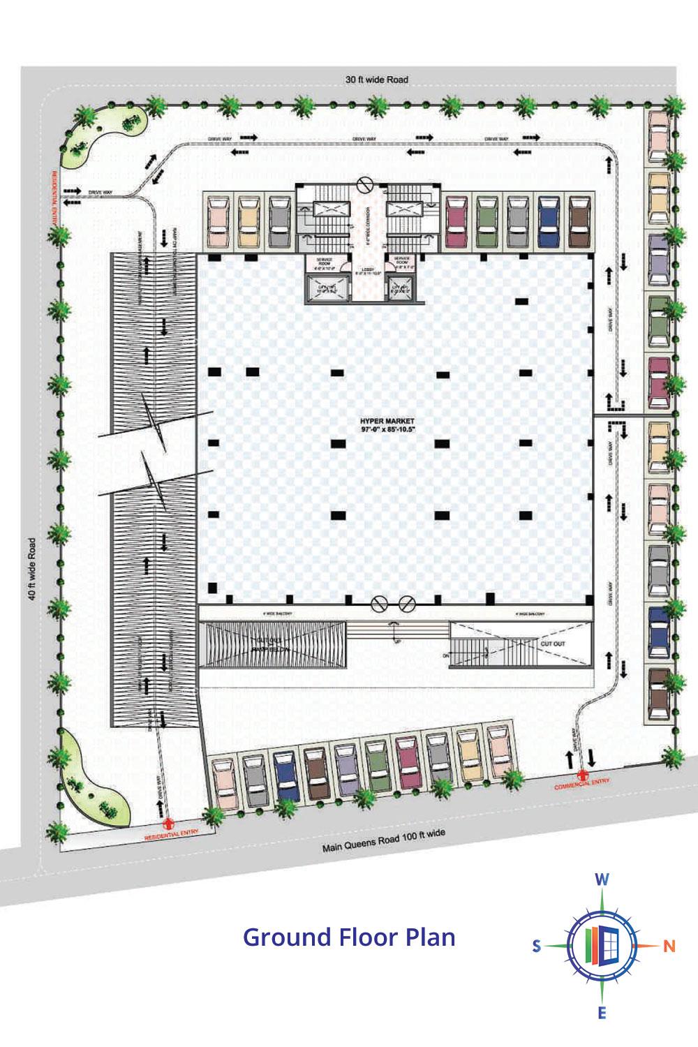 Park West Ground Floor Plan