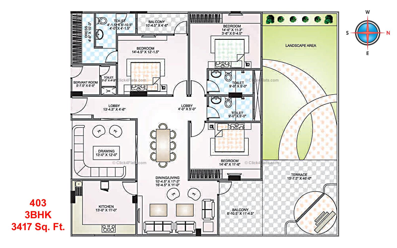 Park West 3 BHK 