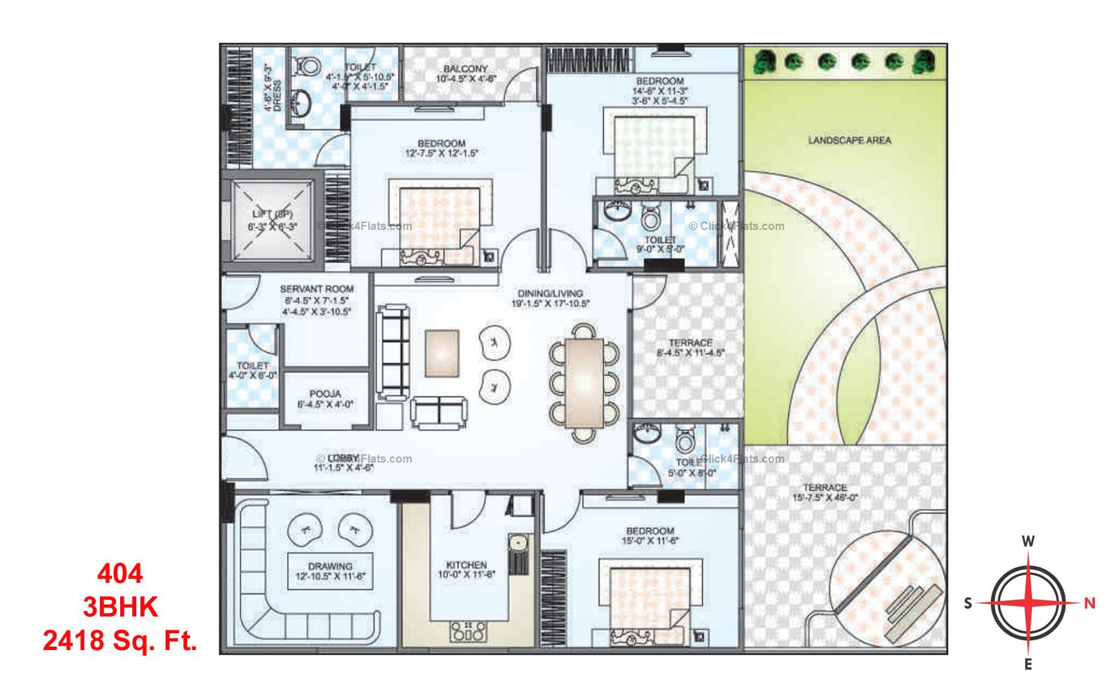 Park West 3 BHK 