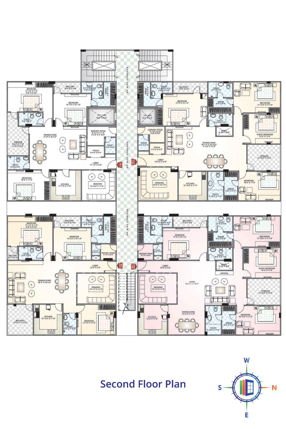 Park West Second Floor Plan