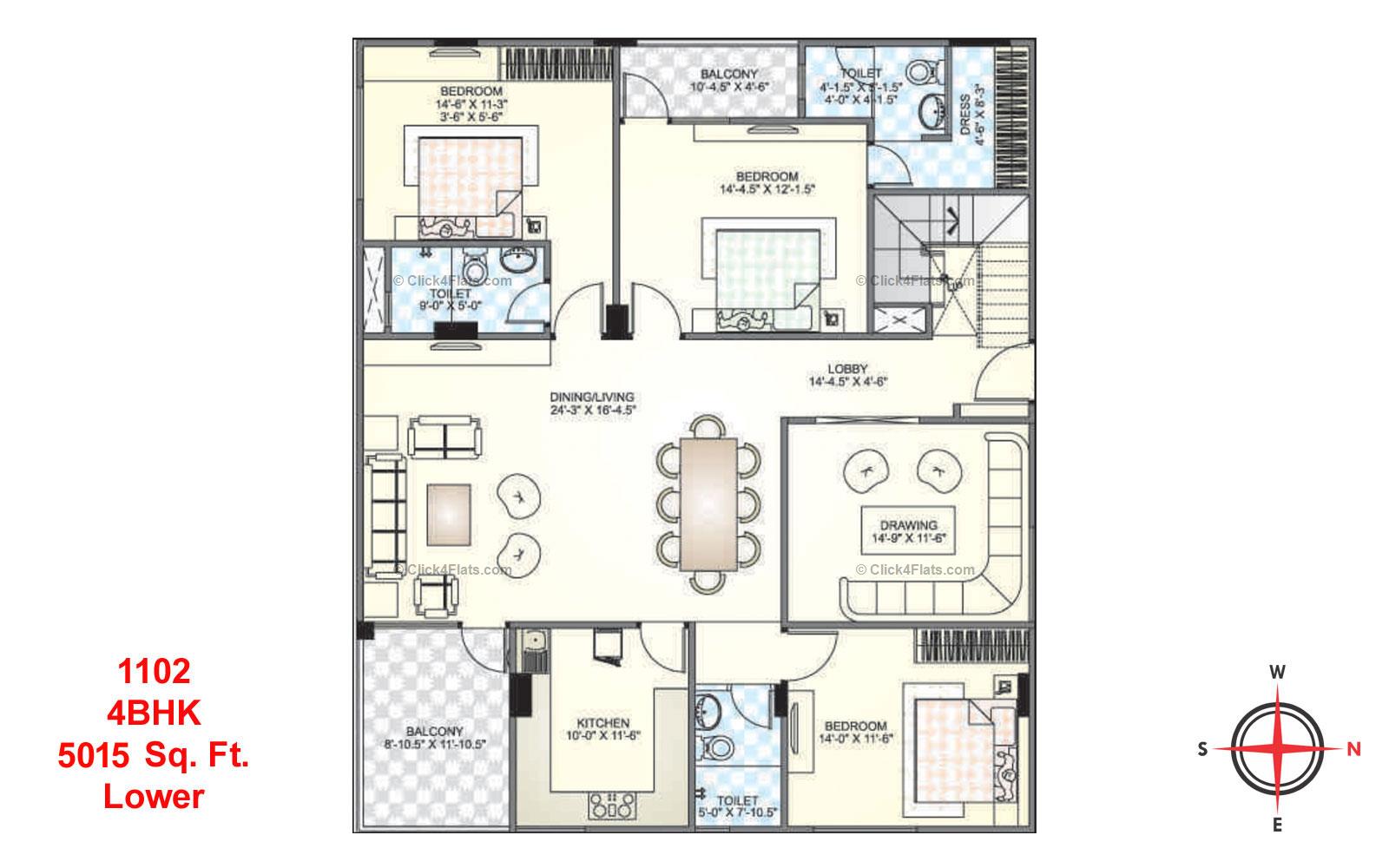 Park West 4 BHK 