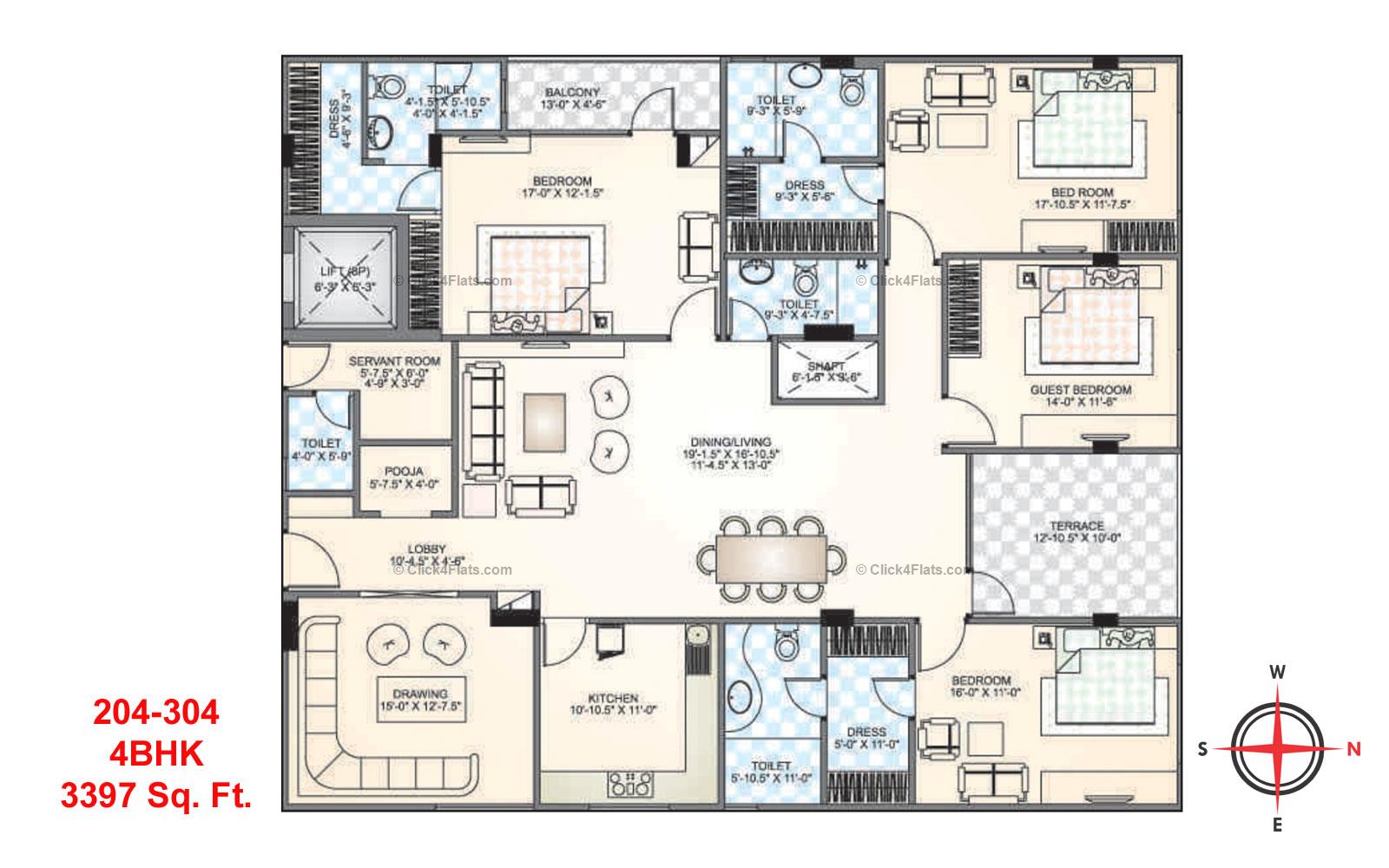 Park West 4 BHK 