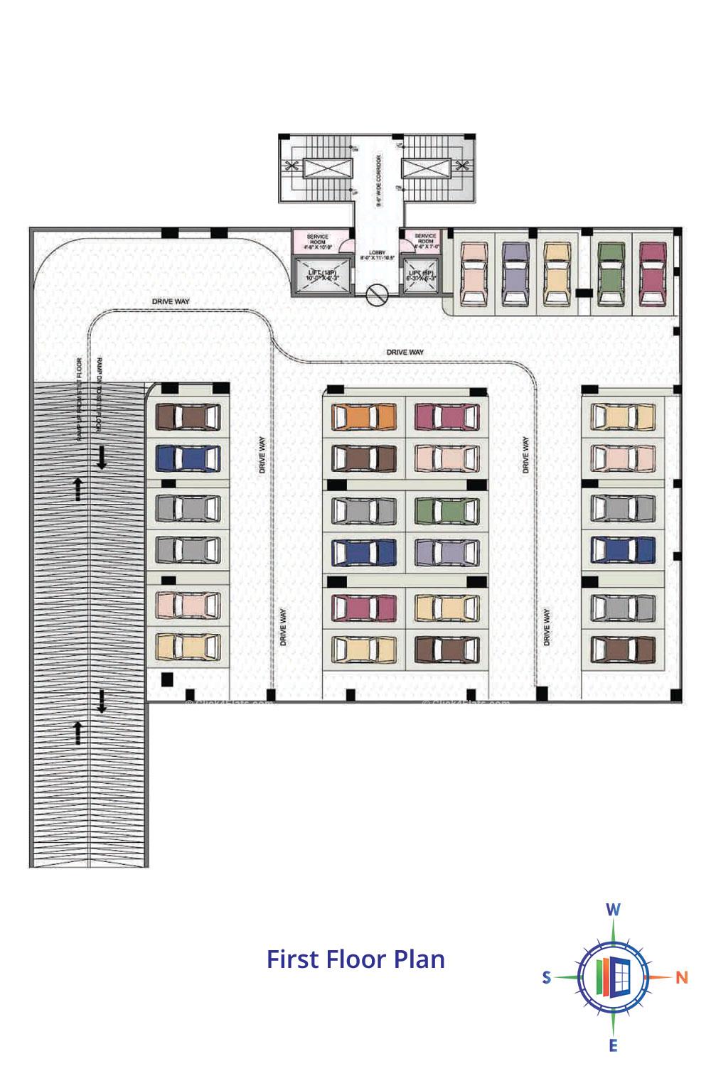 Park West First Floor Plan