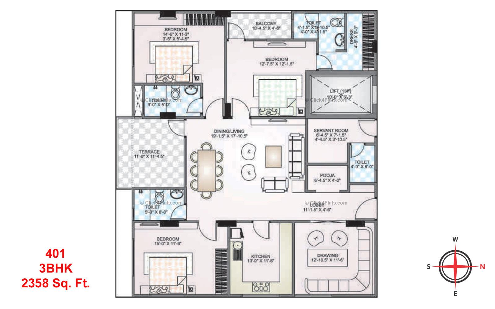 Park West 3 BHK 