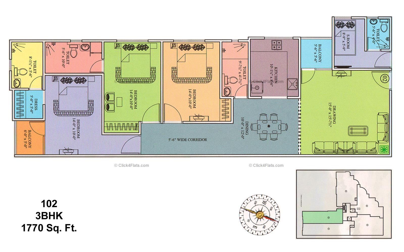 Aastha Imperial 3 BHK 