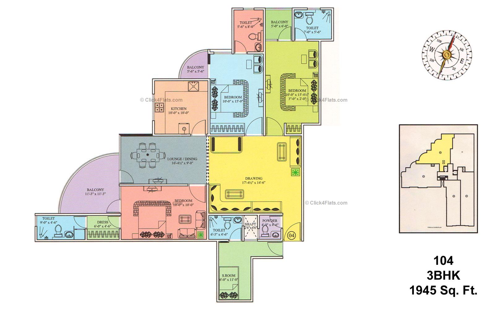 Aastha Imperial 3 BHK 