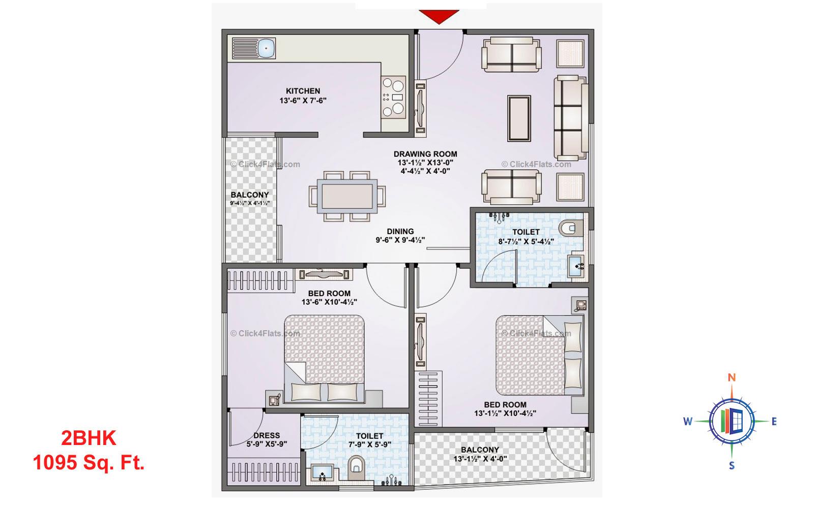 Krishna Enclave 2 BHK 