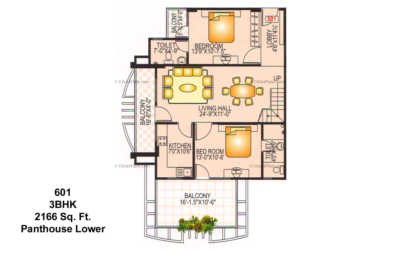 Vaibhav Paradise 3 BHK 