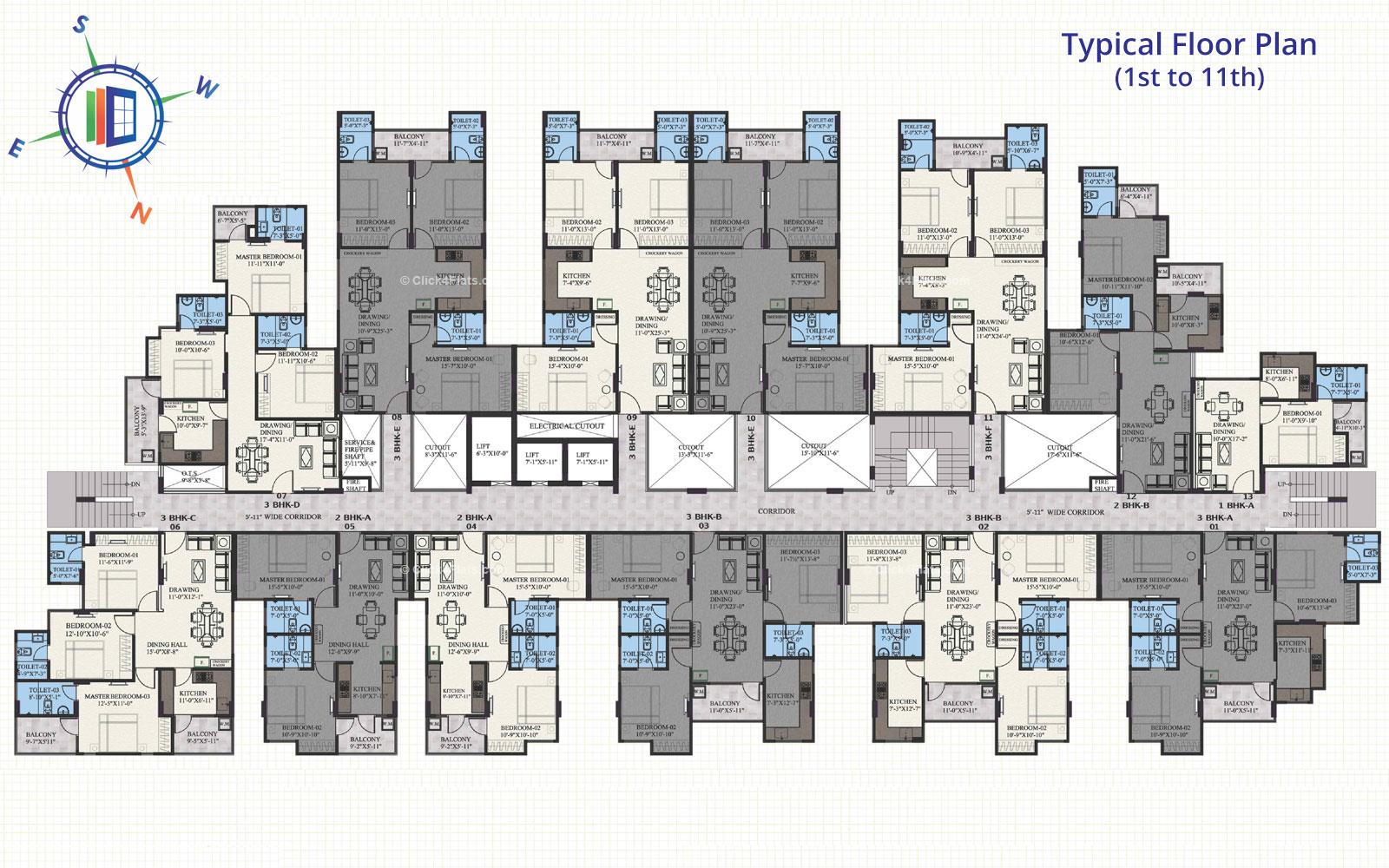 Acacia Typical Floor Plan