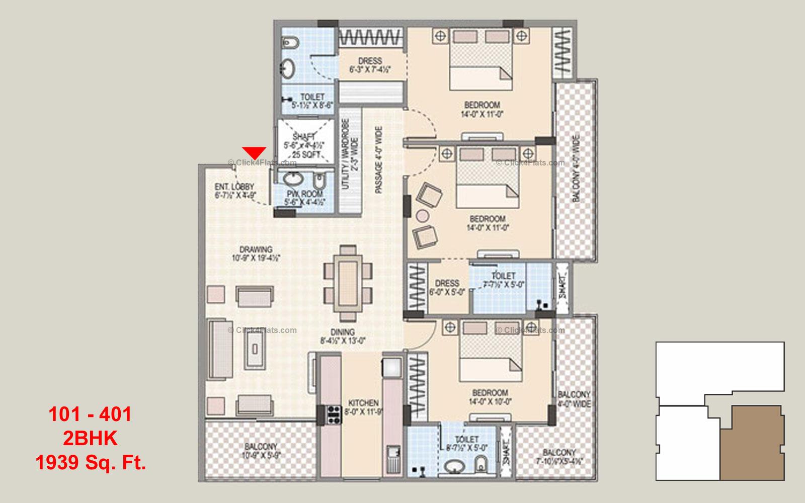 Pearl Blossom 3 BHK 