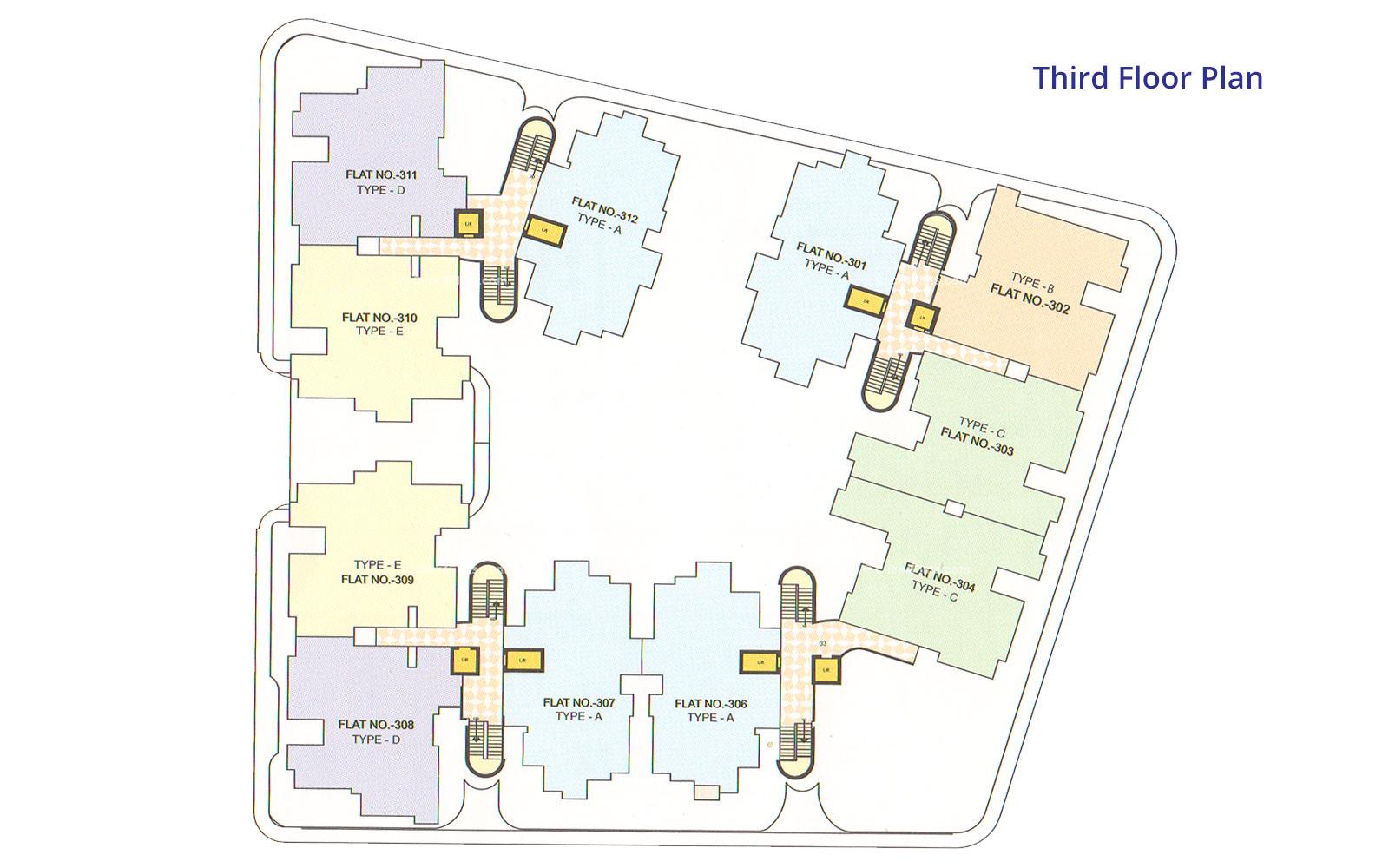 Fountain Square Third Floor Plan