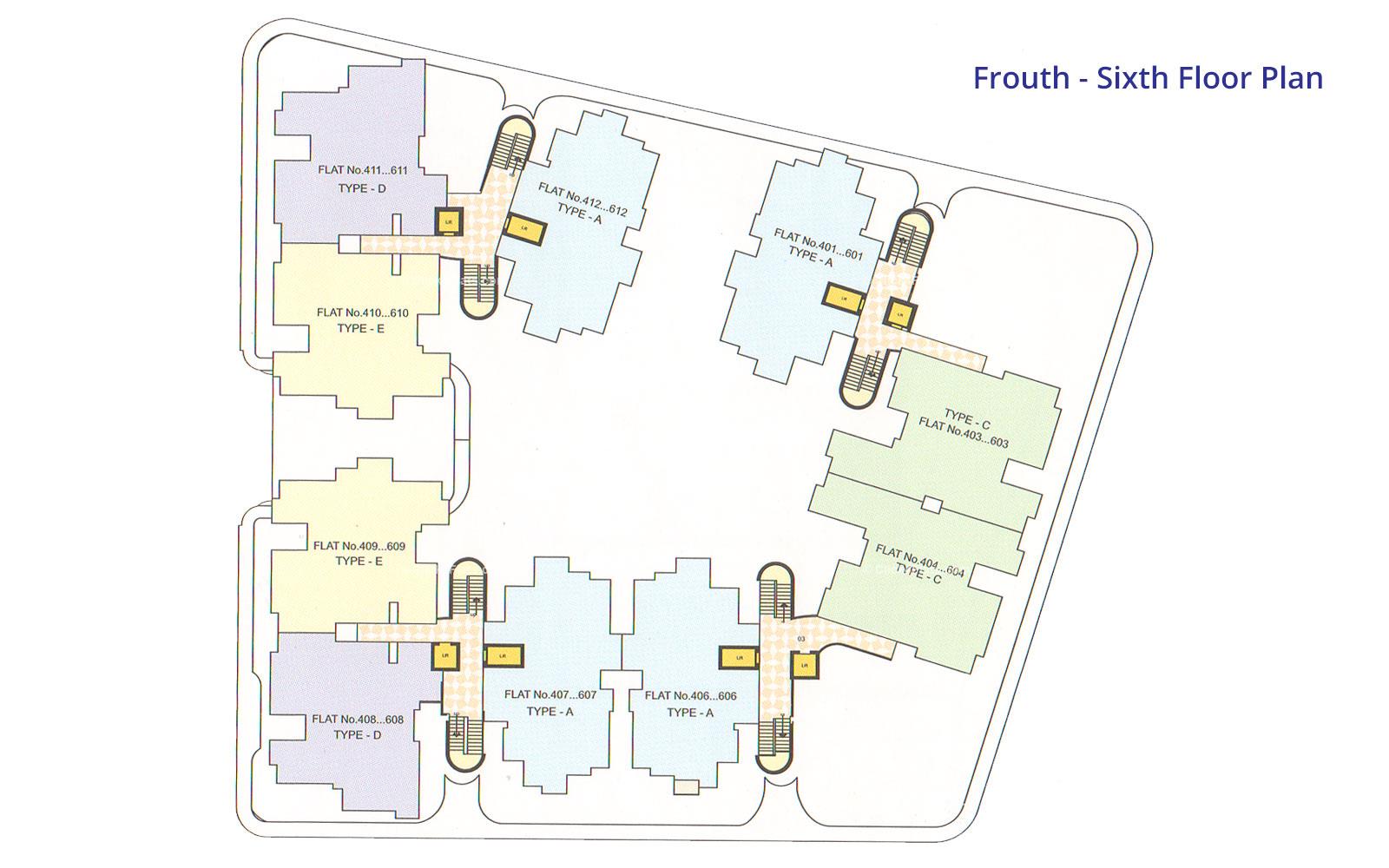 Fountain Square Fourth Floor Plan