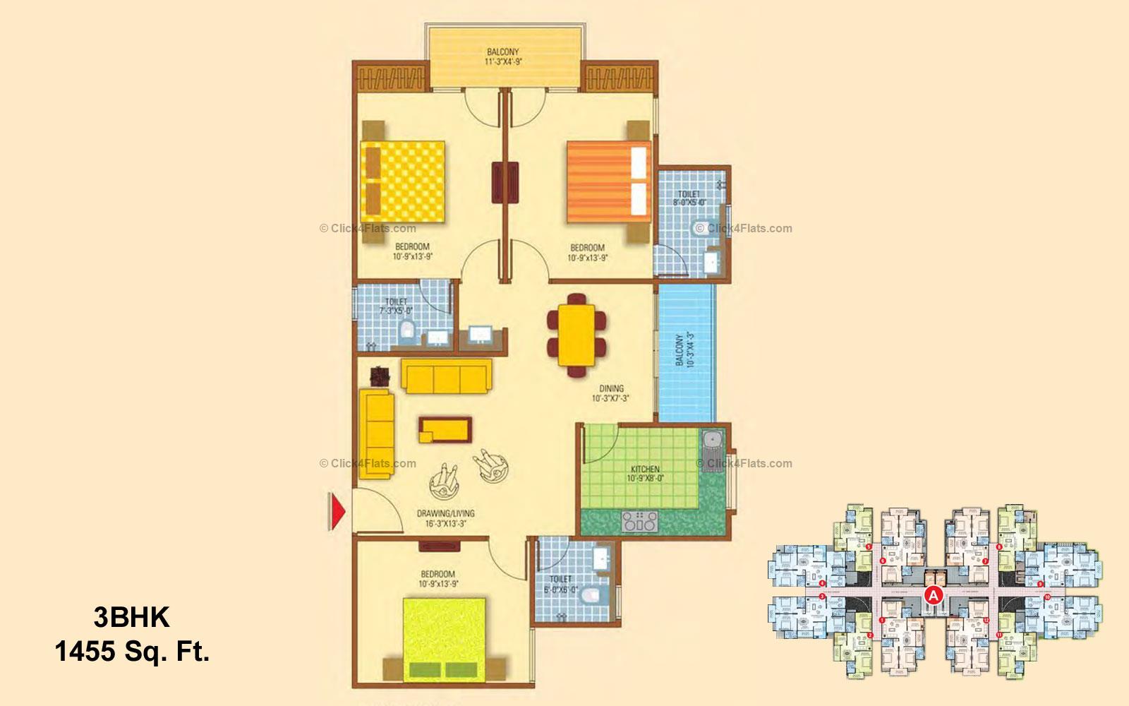 Aanchal 3 BHK 