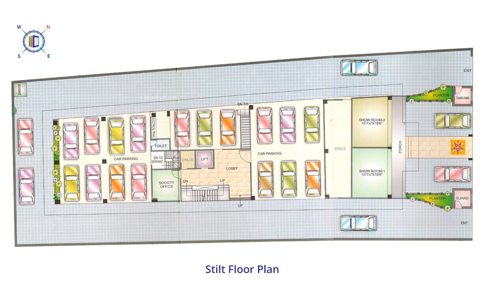 Blue Sky Apartments Stilt Floor Plan