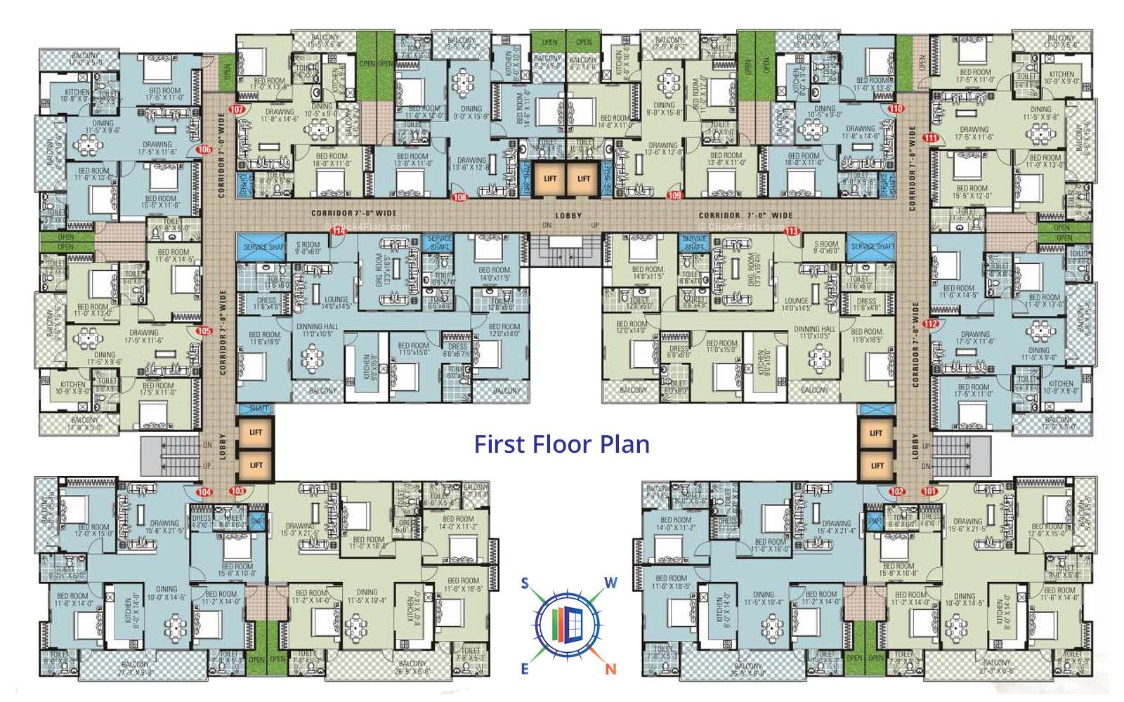 Vintage First Floor Plan