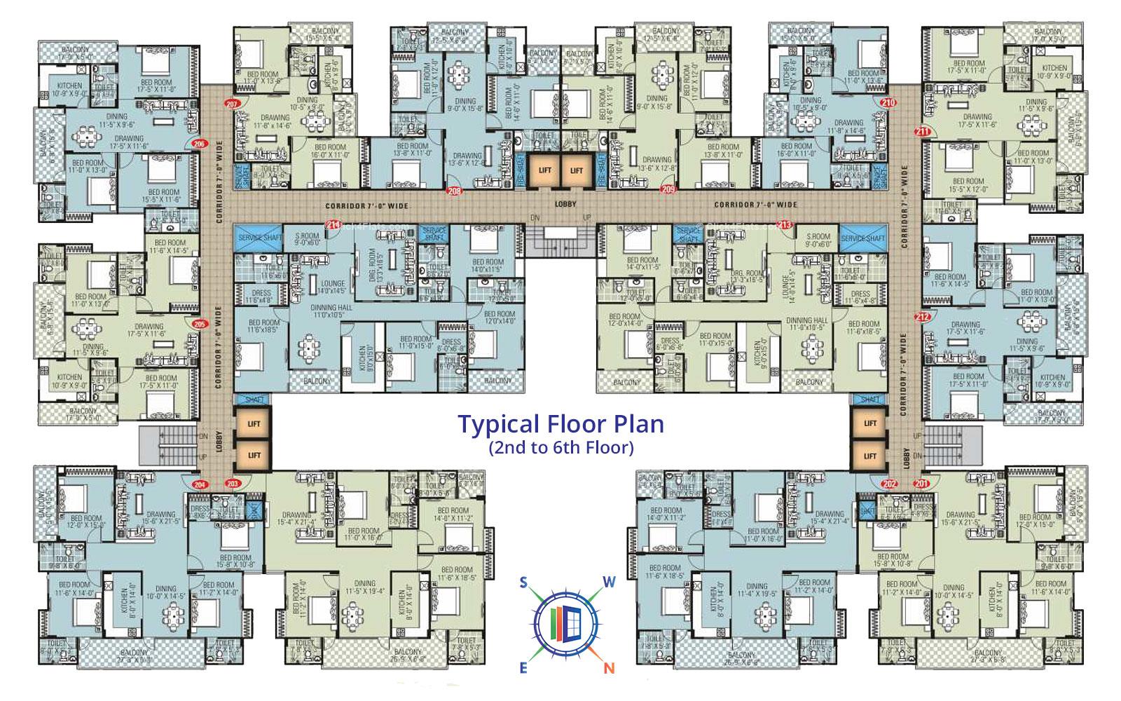 Vintage Typical Floor Plan