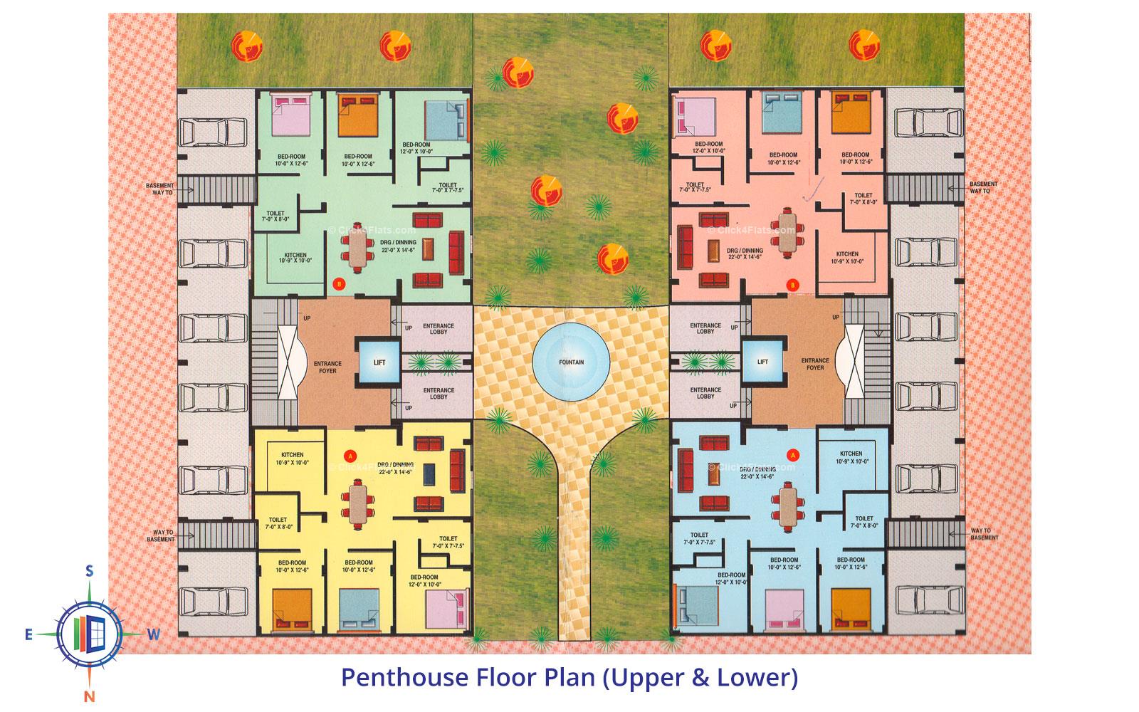 Golden Mahak Enclave Ground Floor Plan