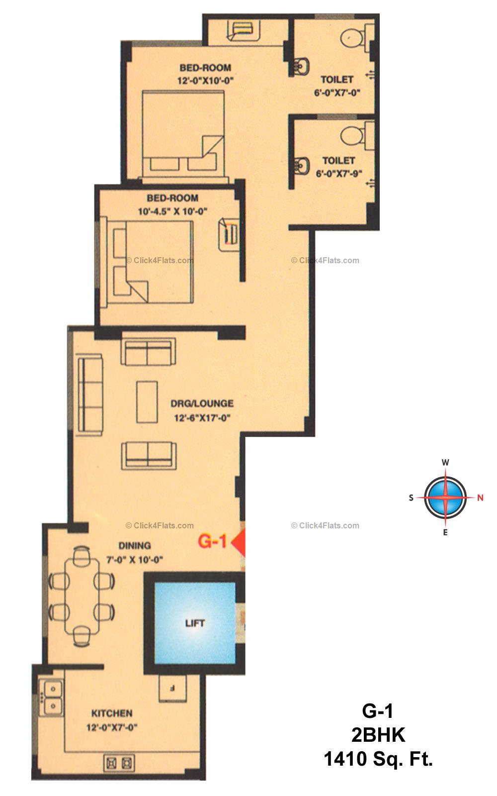 Golden Raisal Apartment 2 BHK 