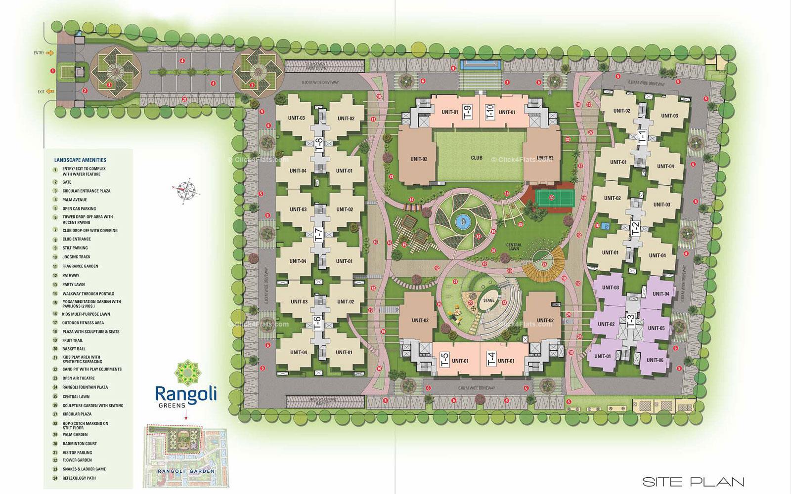 Rangoli Greens Site Plan