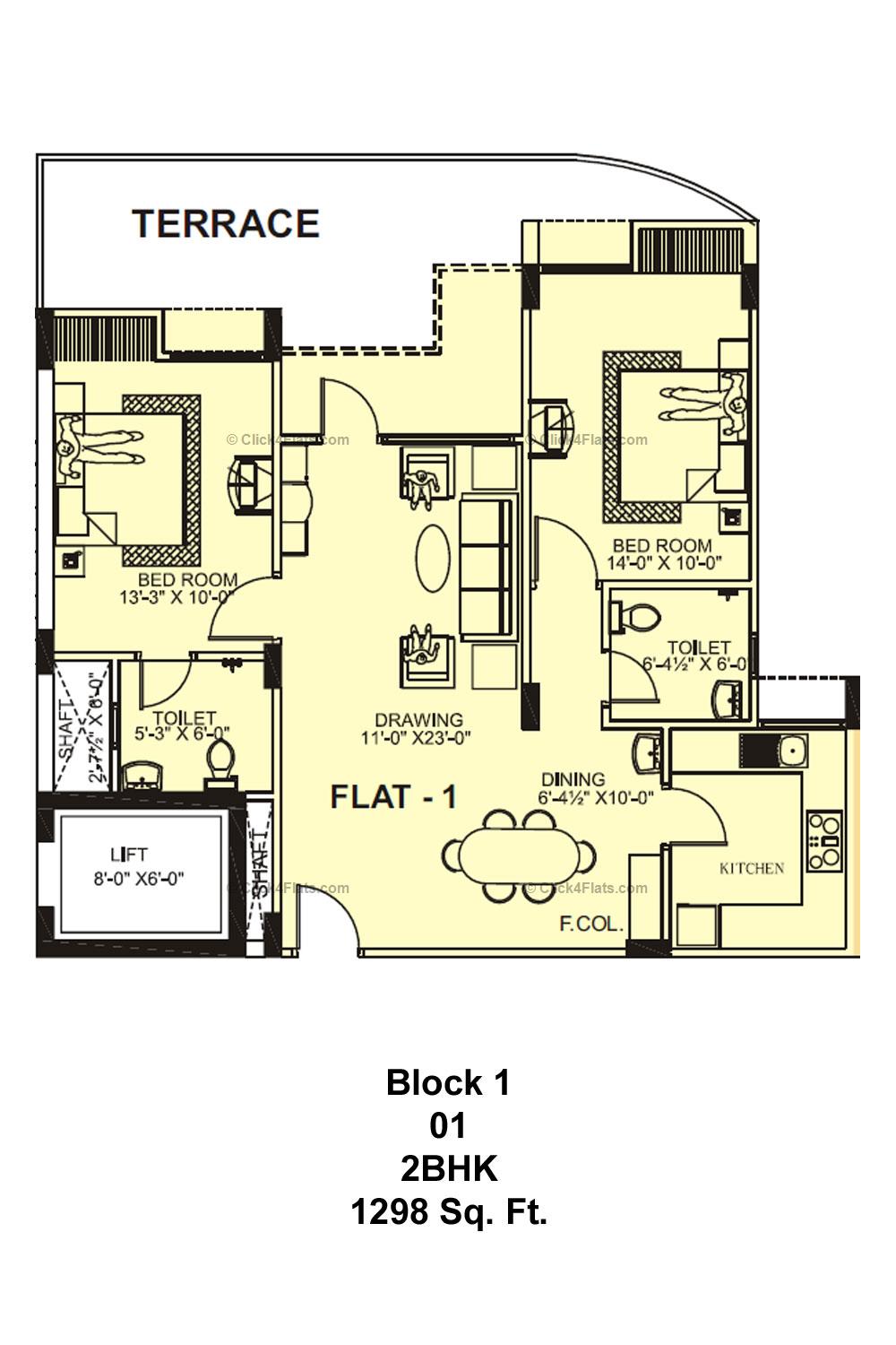 Southern Heights 2 BHK 