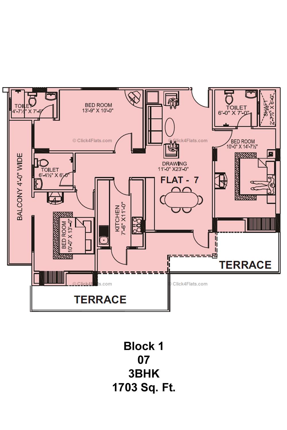 Southern Heights 3 BHK 