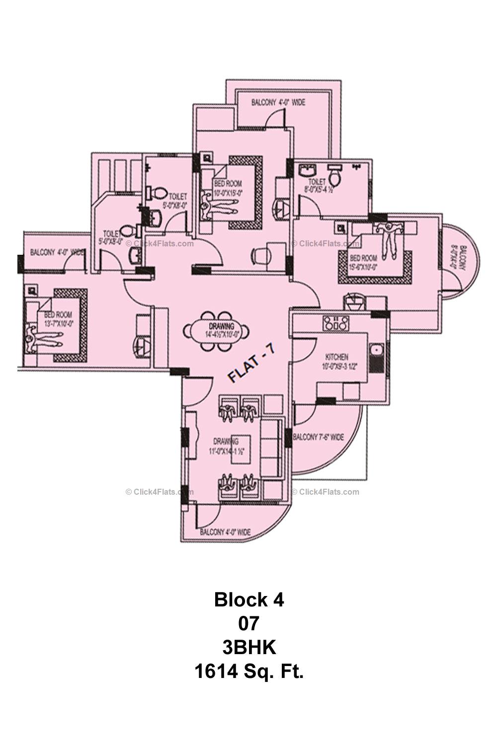 Southern Heights 3 BHK 