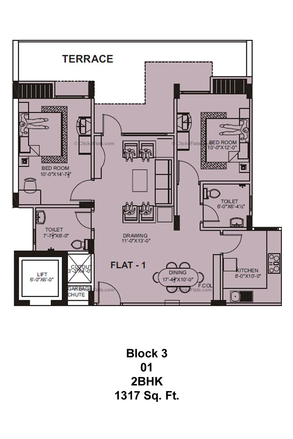 Southern Heights 2 BHK 