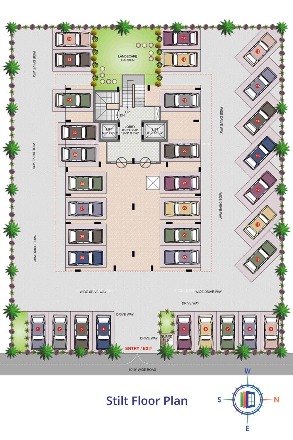 Pearl Prem Stilt Floor Plan