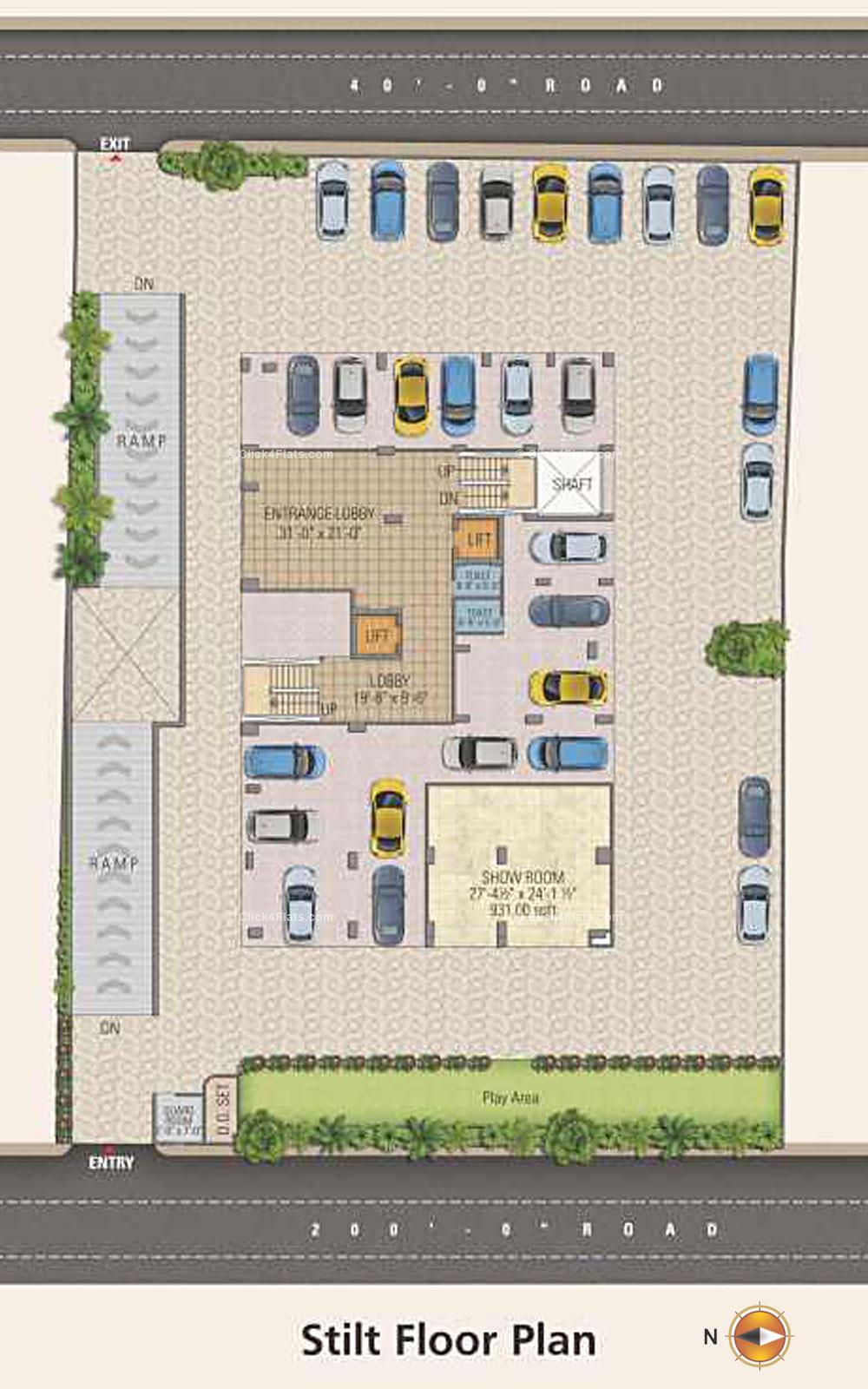 Elegant Heights Stilt Floor Plan