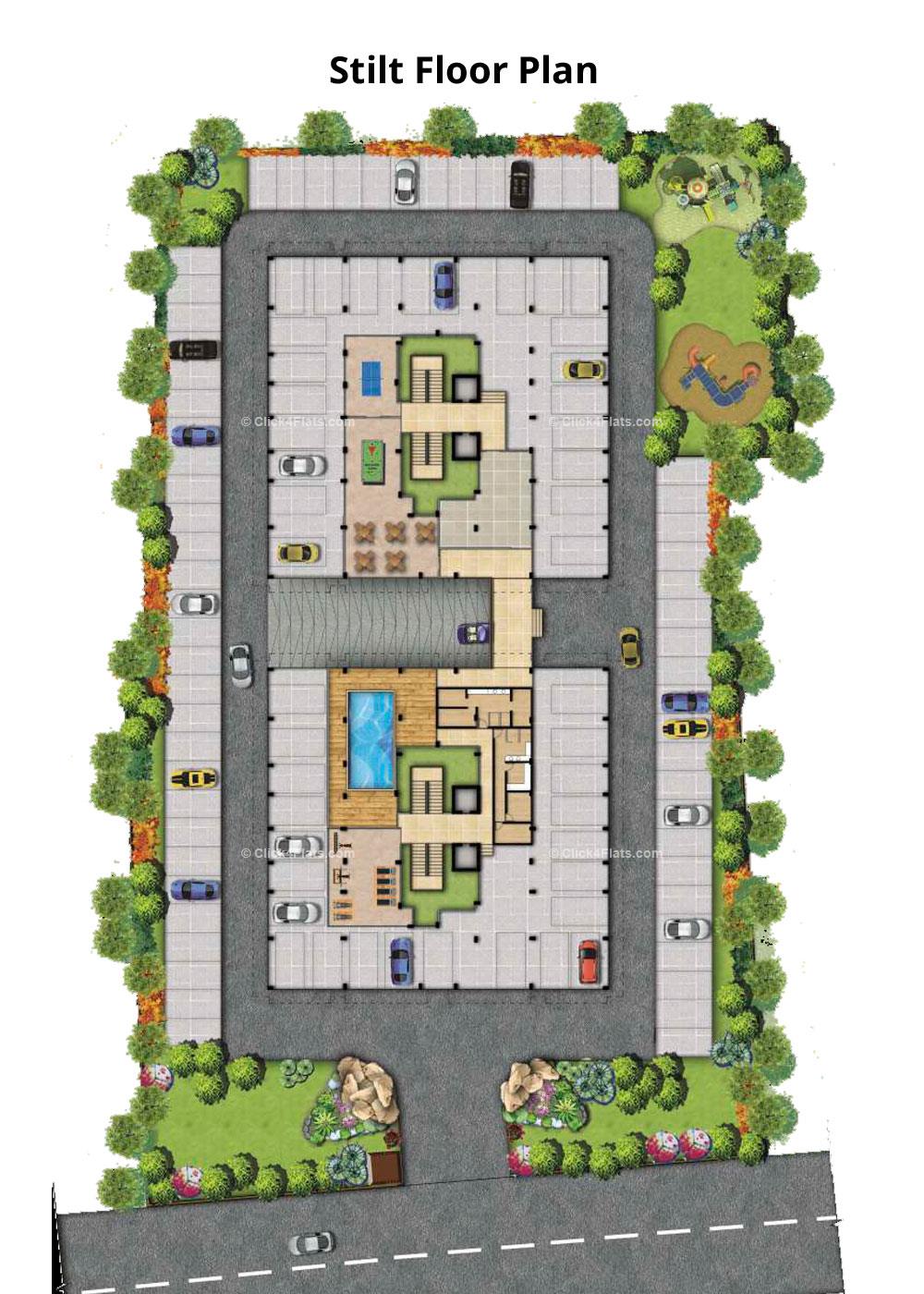 The Royal Twins Stilt Floor Plan