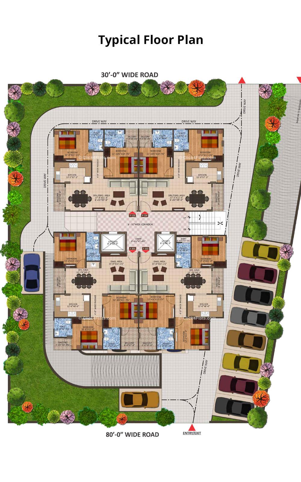 Evoq Typical Floor Plan