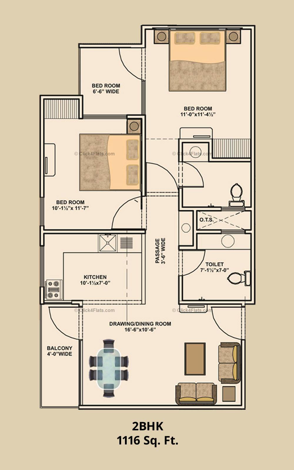 Rudra Aakash 2 BHK 