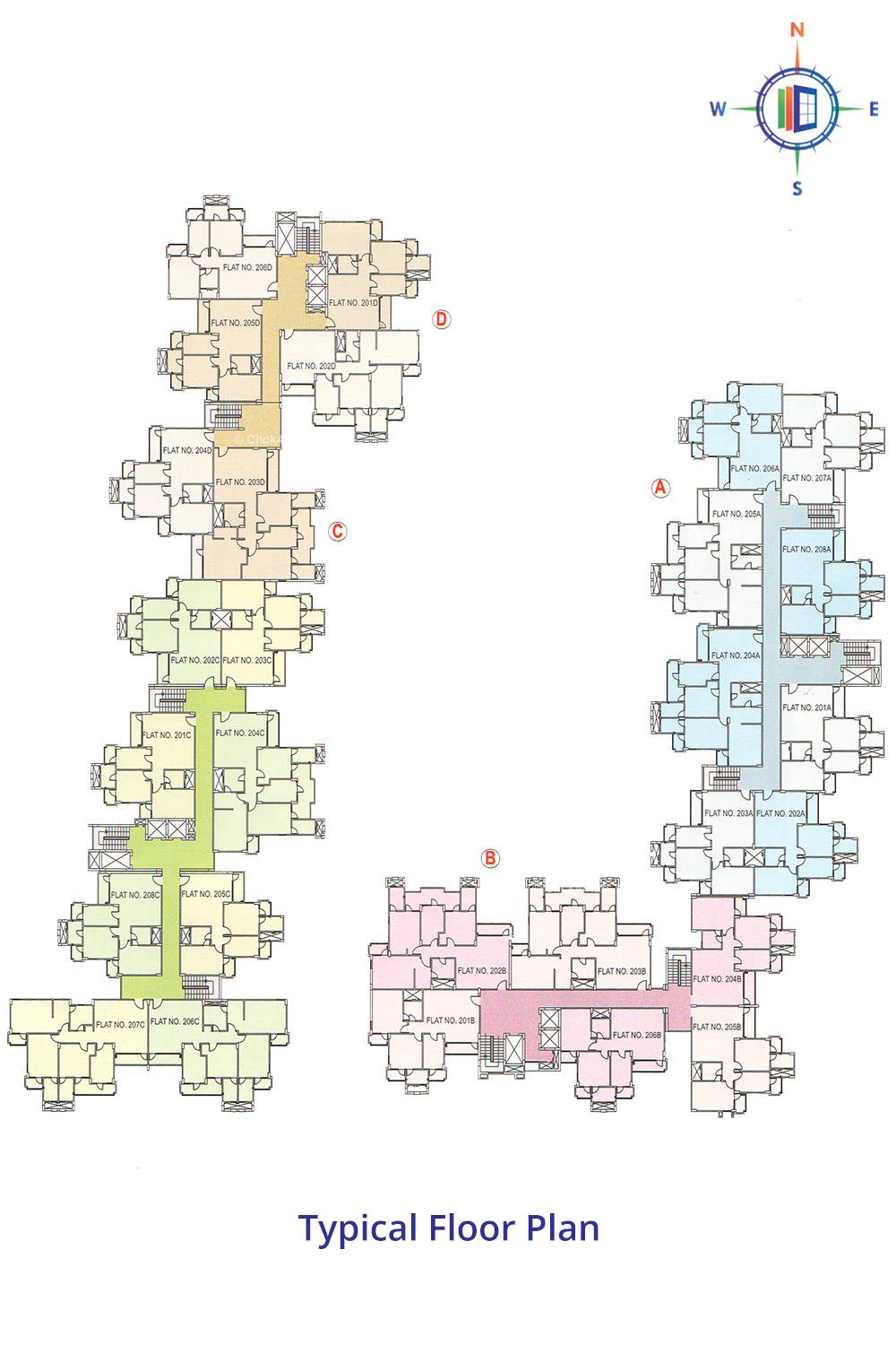 Rosewood Apartments Typical Floor plan