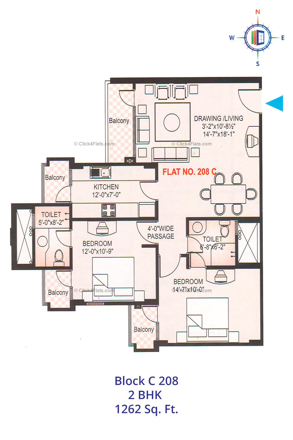 Rosewood Apartments 2 BHK 