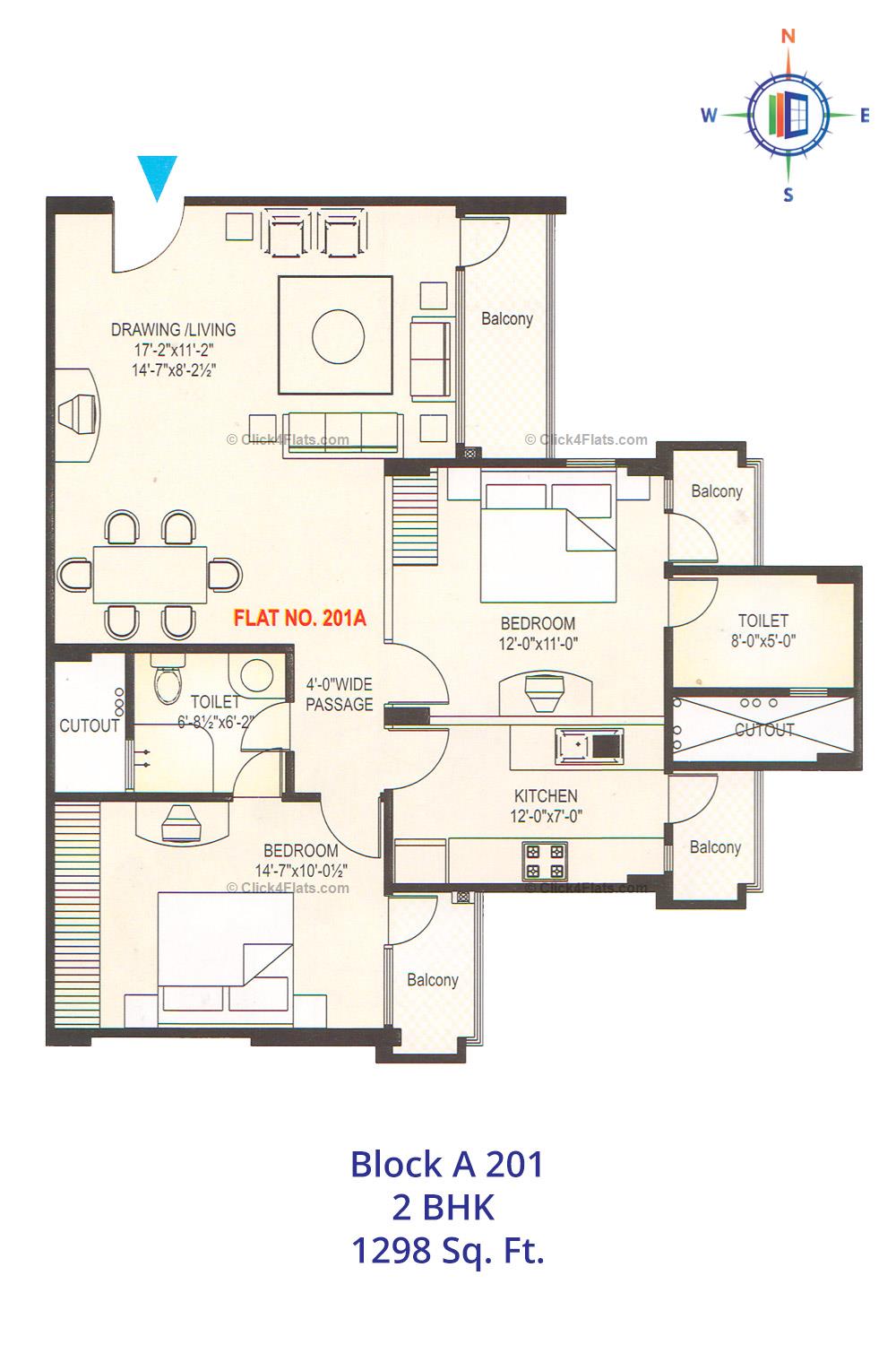 Rosewood Apartments 2 BHK 